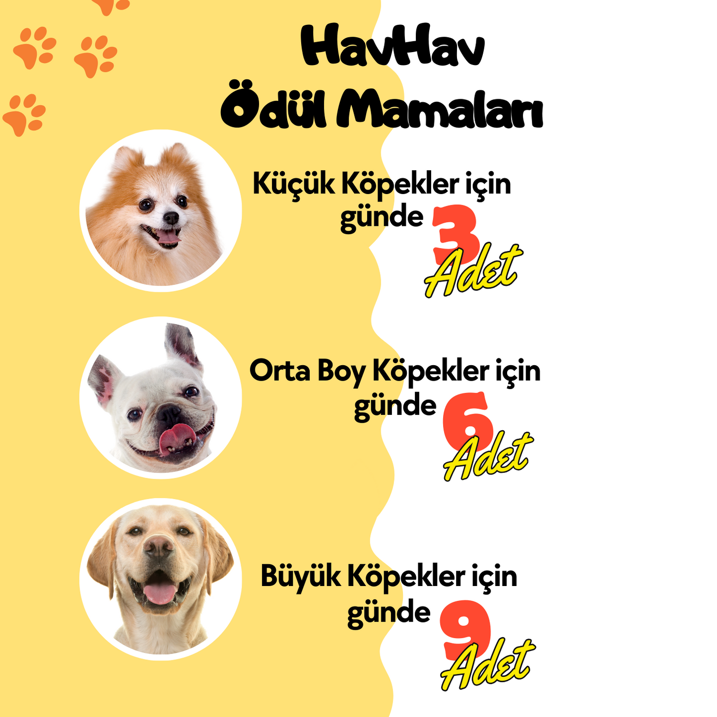3 Adet Doğal İçerikli Köpek Ödül Maması Seti