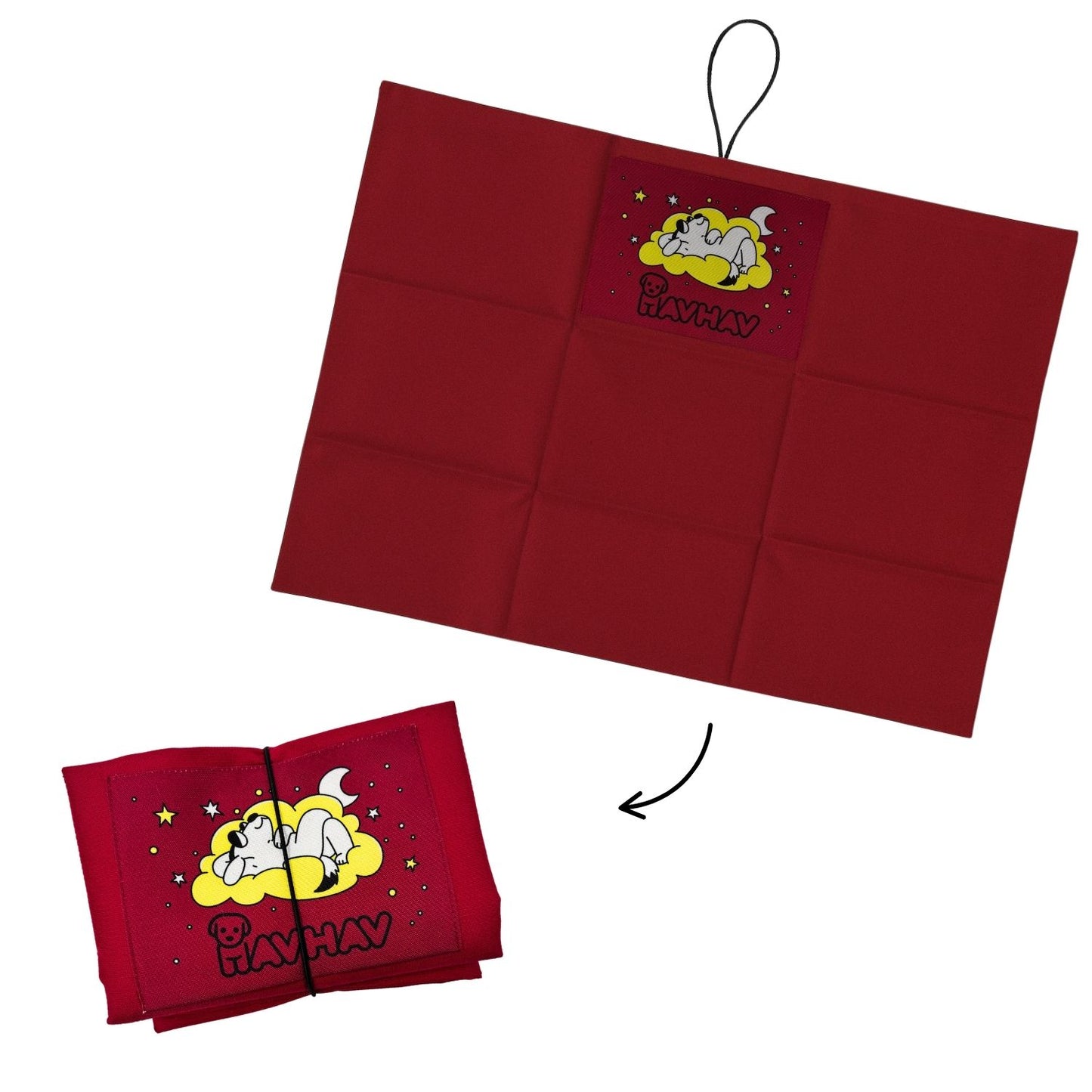 Katlanabilir Köpek Minderi – Büyük, Orta ve Küçük Irklar İçin | Bordo, Mavi, Yeşil Renk