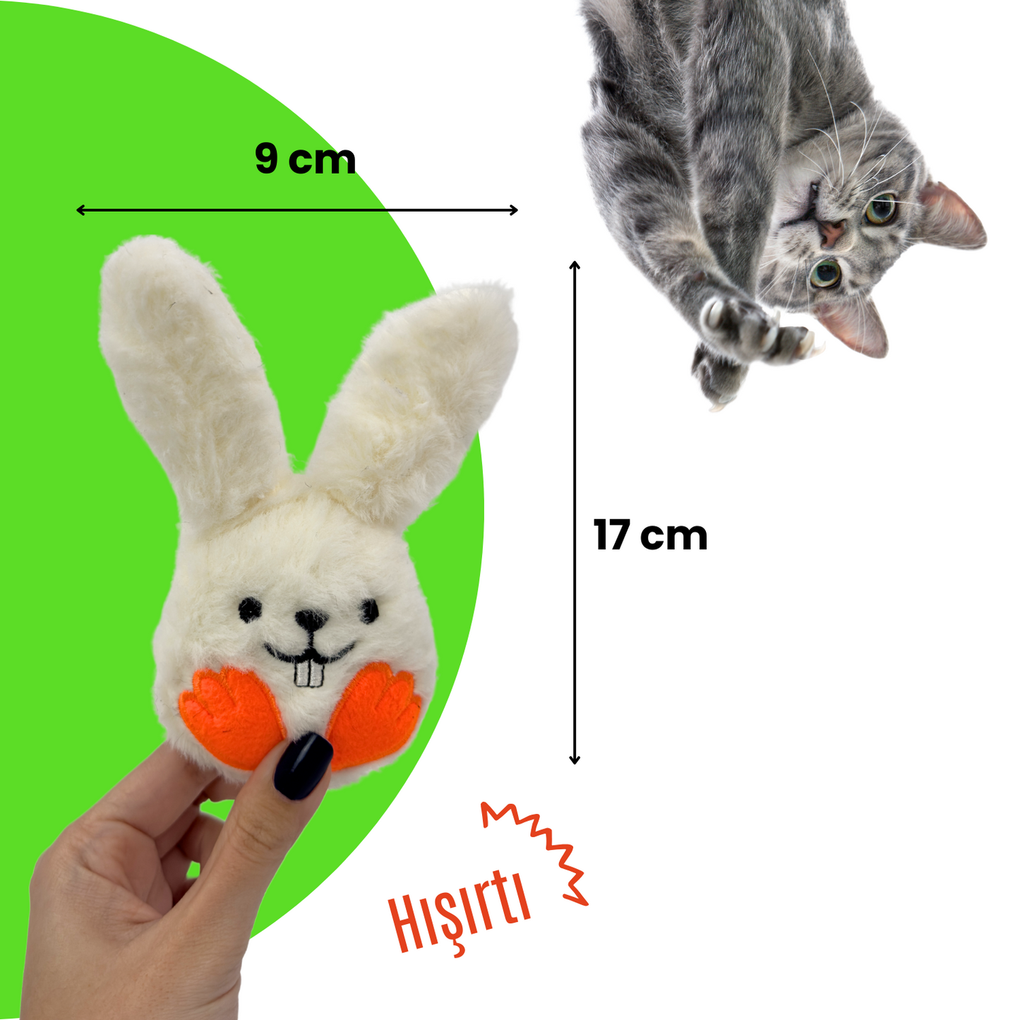 Sevimli Dostlar Kedi Oyuncak Seti Catnipli Peluş Civciv ve Sesli Peluş Tavşan