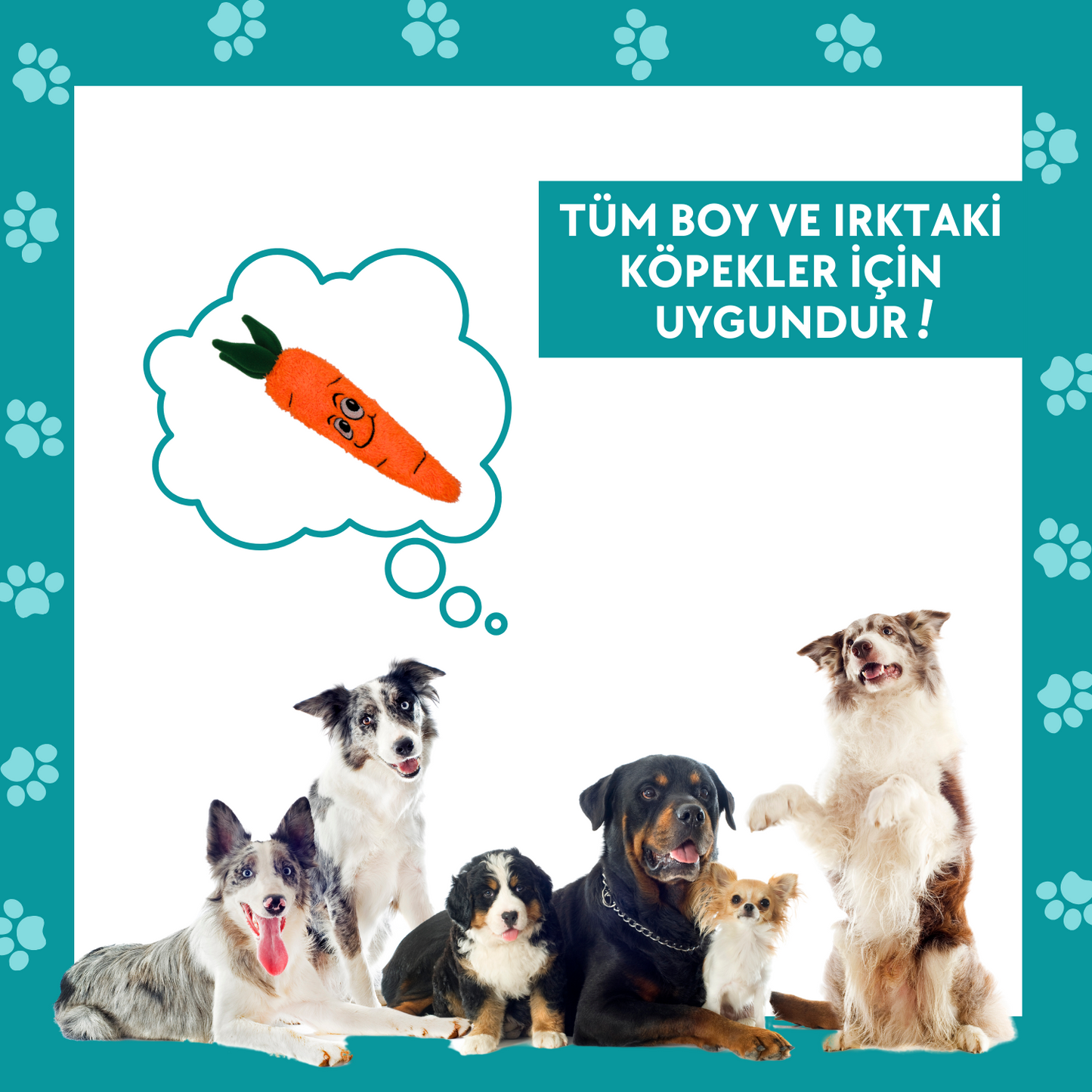 Çılgın Havuç Sesli Peluş Köpek Oyuncağı