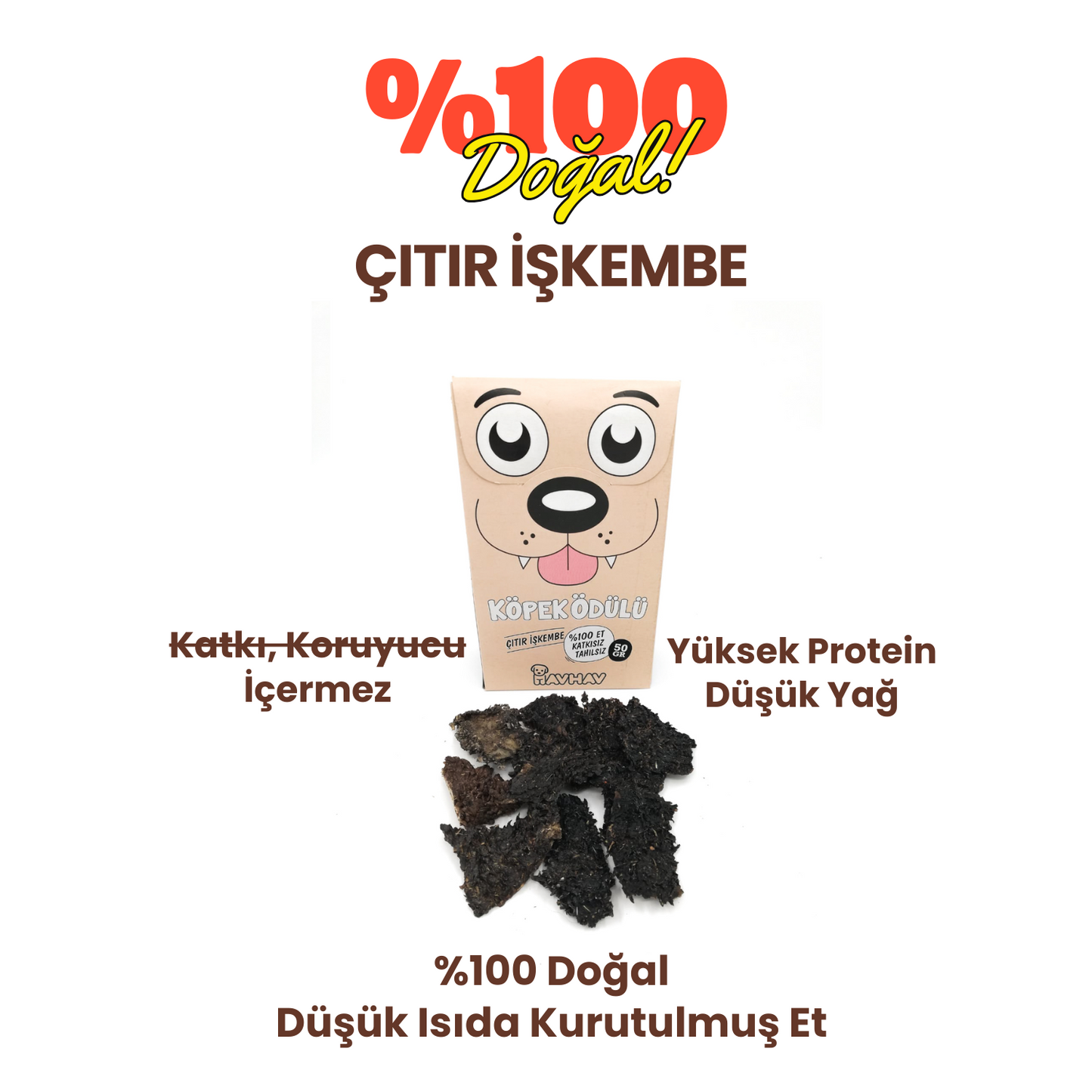 4 Adet Çıtır İşkembe Doğal İçerikli Köpek Ödül Maması