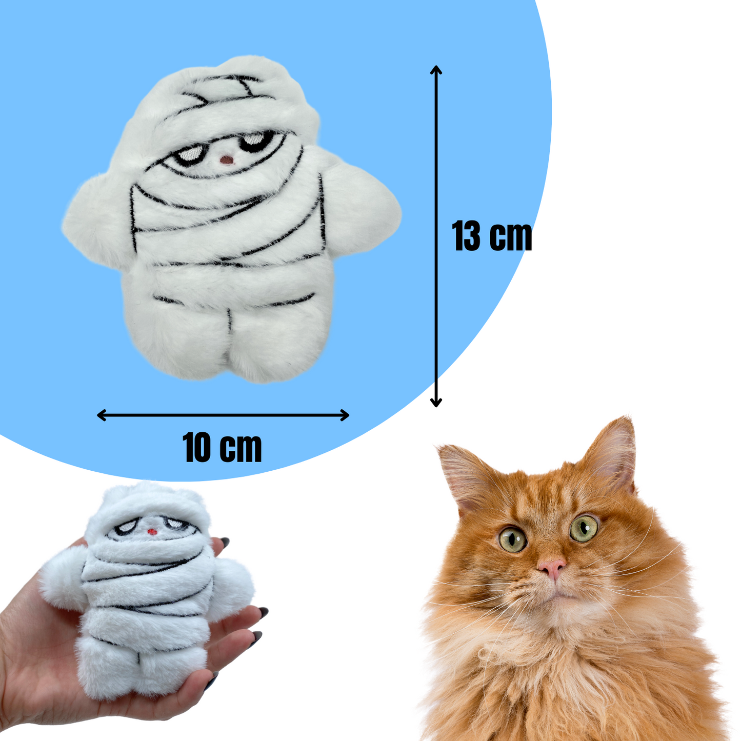 Peluş Mumya Kedi Oyuncağı