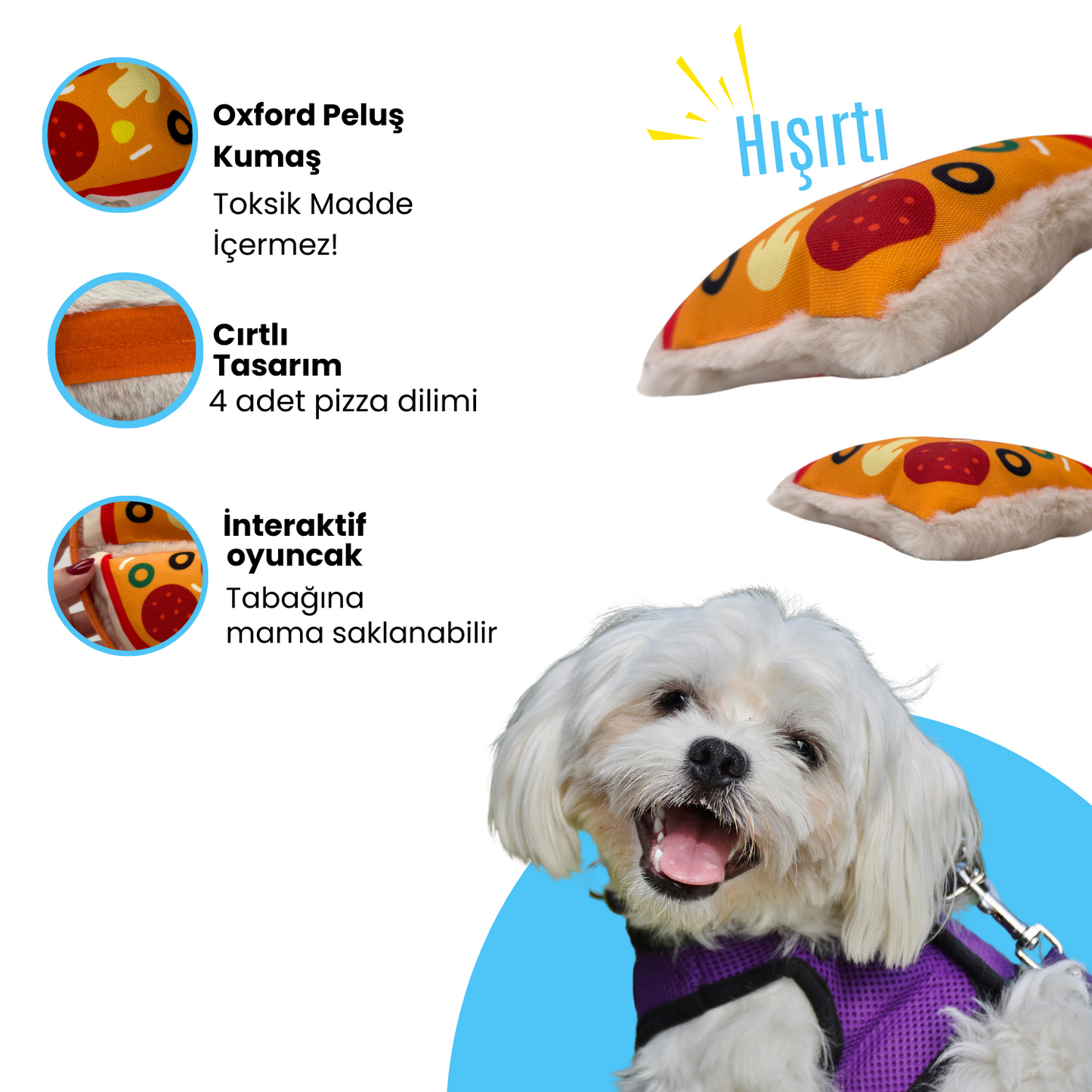 Pizza Mama Saklamalı Köpek Zeka Oyuncağı