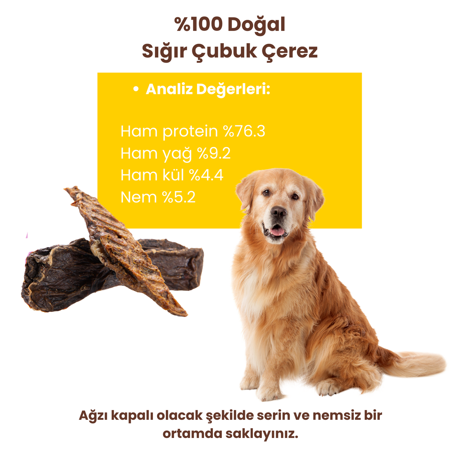 2 Adet Sığır Çubuk Çerez Doğal İçerikli Köpek Ödül Maması