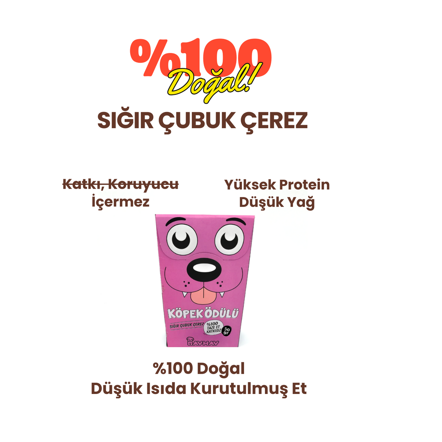 4 Adet Sığır Çubuk Çerez Doğal İçerikli Köpek Ödül Maması