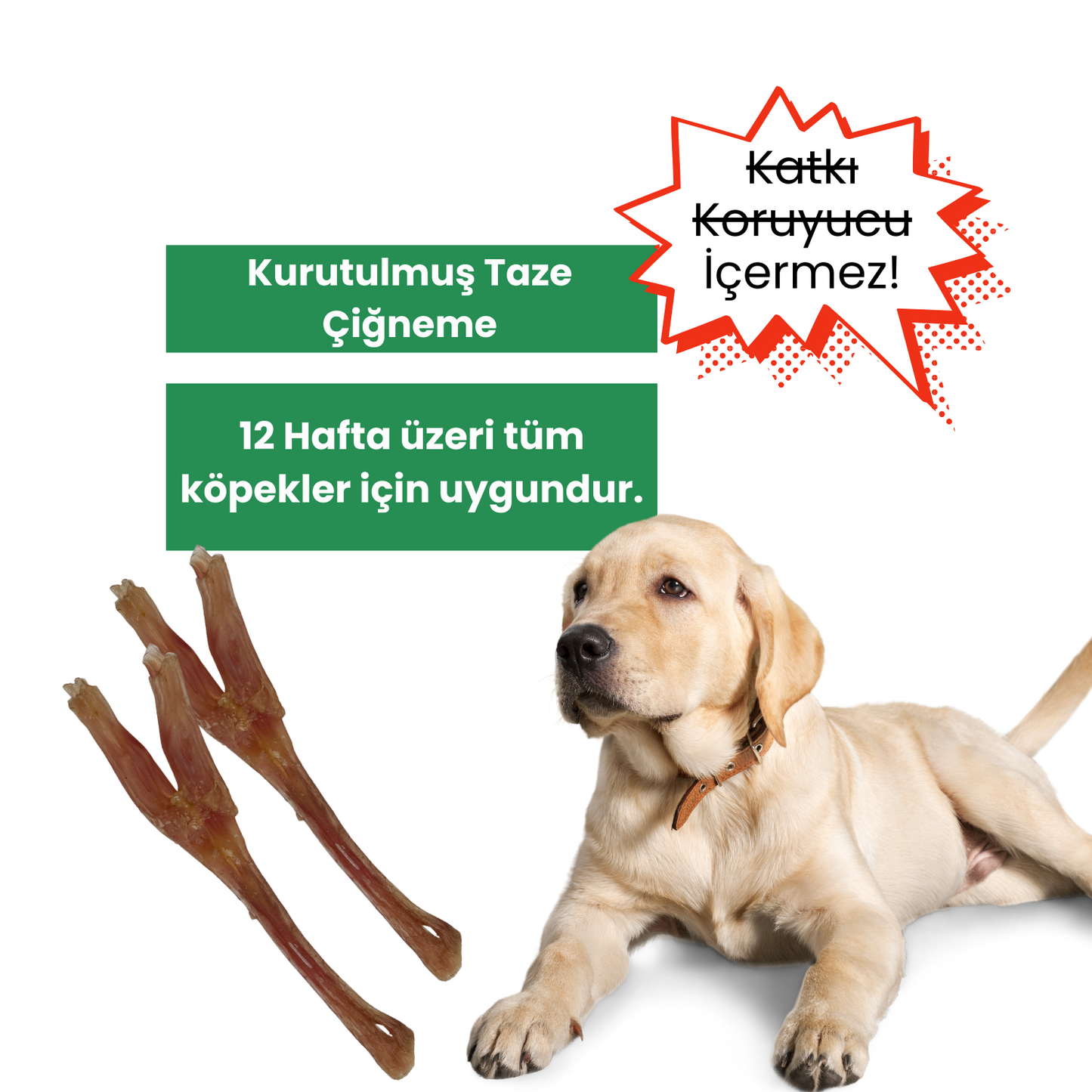 2 Adet Sığır Tendon Çiğneme Çubuğu Köpek Ödülü