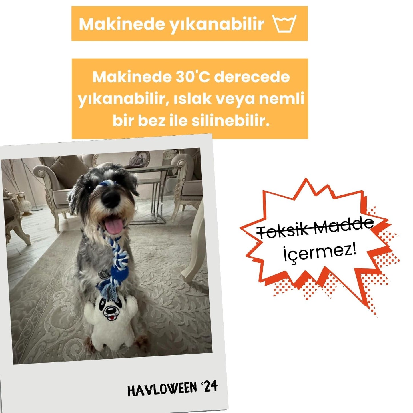 Cadılar Bayramı Temalı Peluş Hayalet Köpek Oyuncağı Hışırtı ve Vikvik Sesli