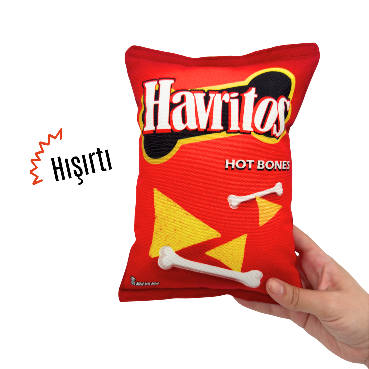 Havritos Peluş Cips Hışırtı Sesli Köpek Oyuncağı
