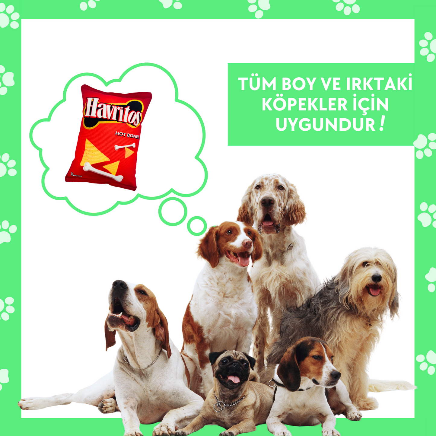 Havritos Peluş Cips Hışırtı Sesli Köpek Oyuncağı