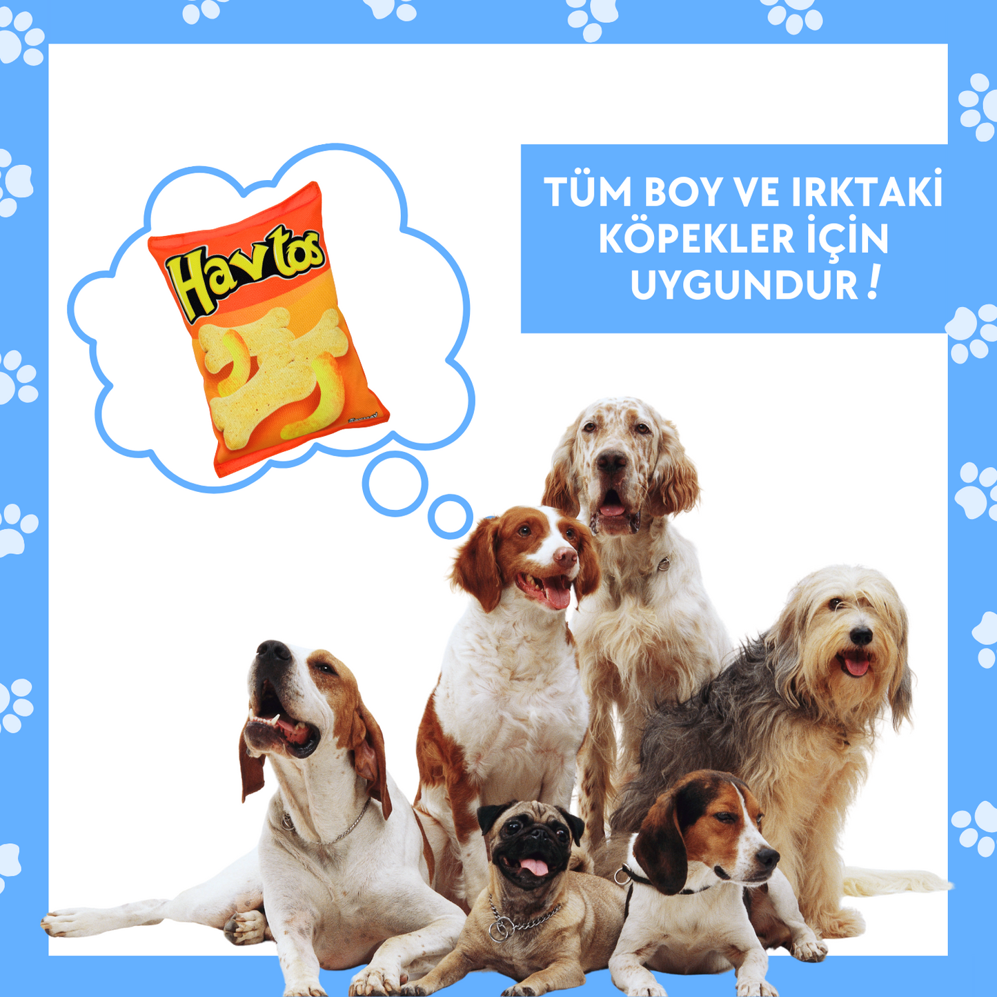 Havtos Peluş Cips Hışırtı Sesli Köpek Oyuncağı