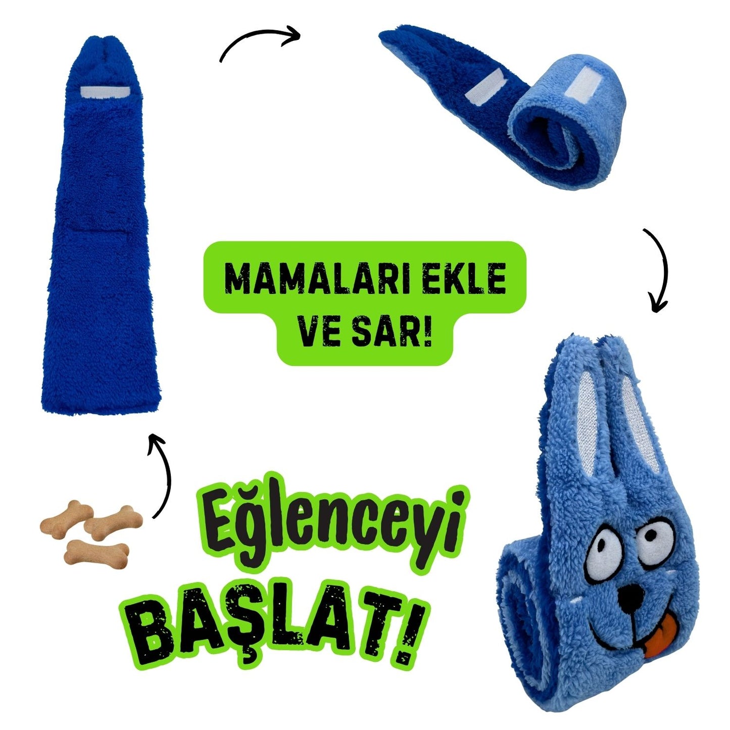 Okyanus Macerası Köpek Oyuncak Seti - Hışırtılı Salyangoz ve Vikvikli Istakoz