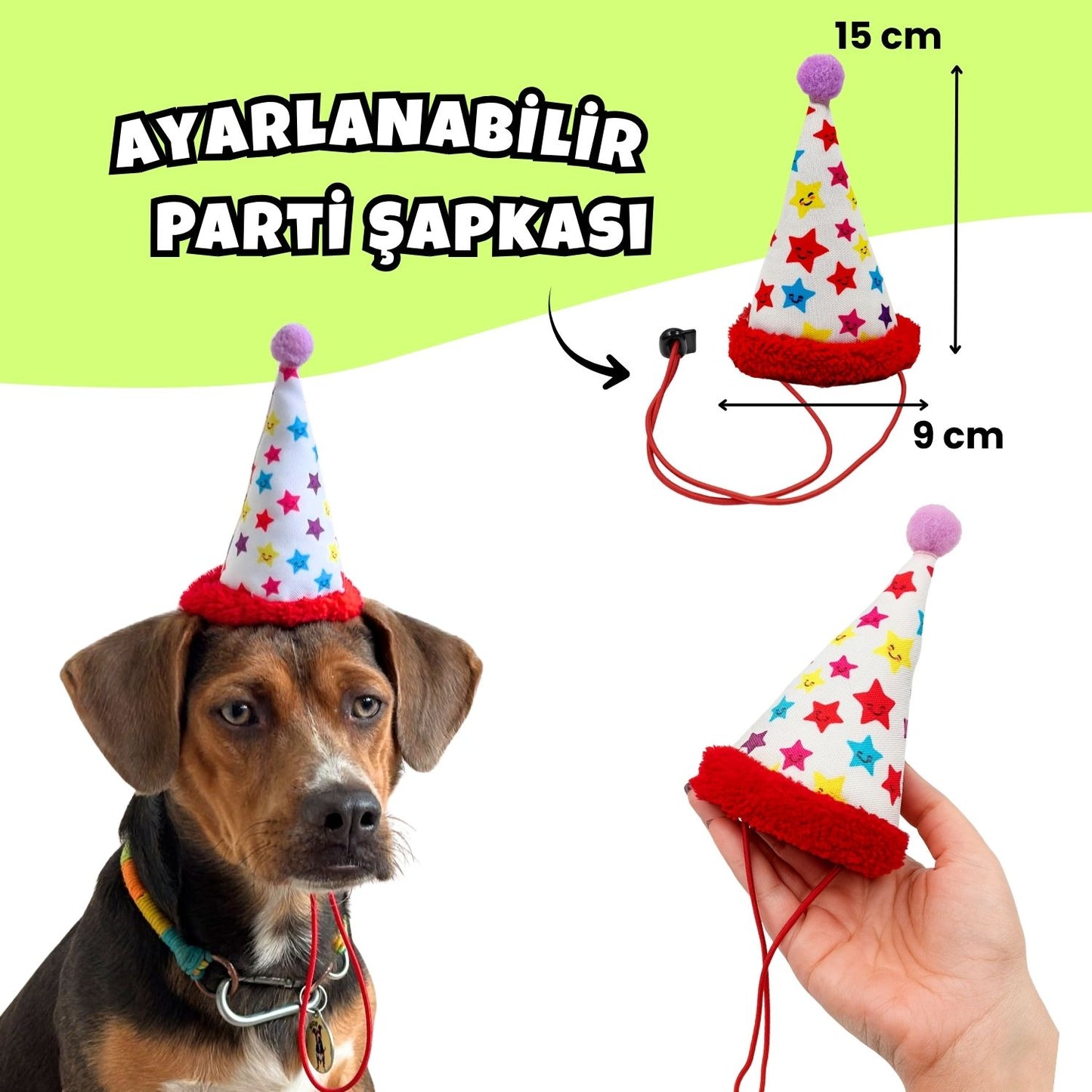 Köpek Parti Kutusu | Parti Şapkası, Peluş Pasta, Peluş Hediye Kutusu ve 2 Ödül Maması
