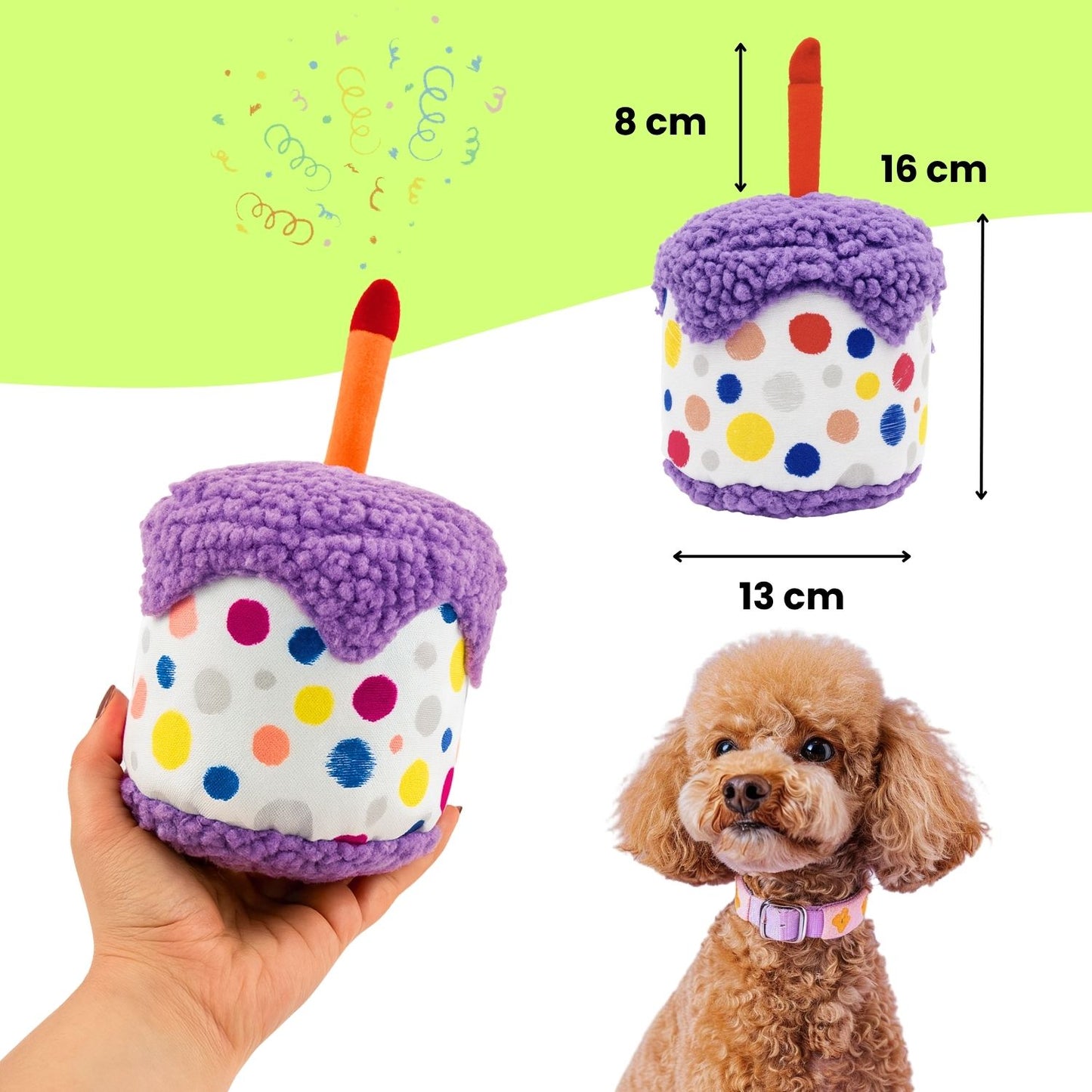 Köpek Parti Kutusu | Parti Şapkası, Peluş Pasta, Peluş Hediye Kutusu ve 2 Ödül Maması