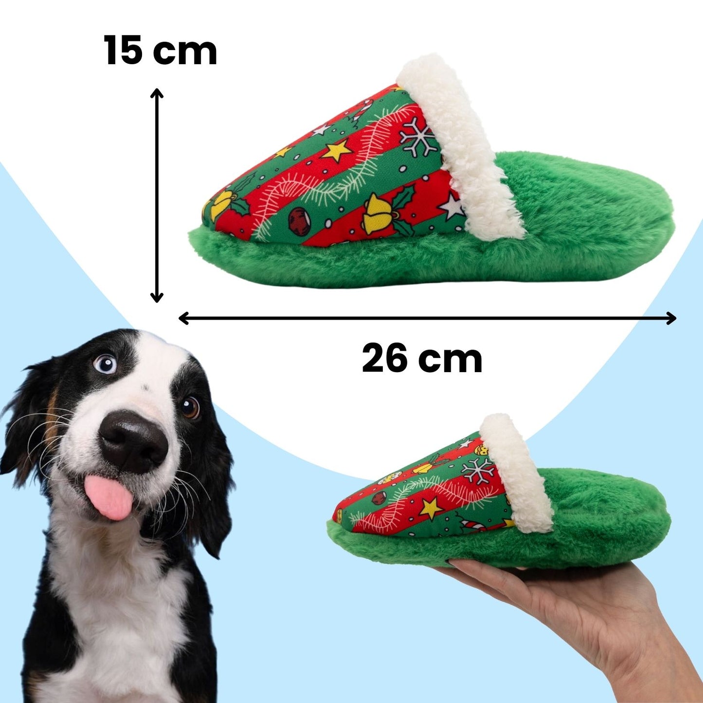 Sesli Peluş Terlik Köpek Oyuncağı | Mama Saklamalı Zeka Geliştirici Oyuncak