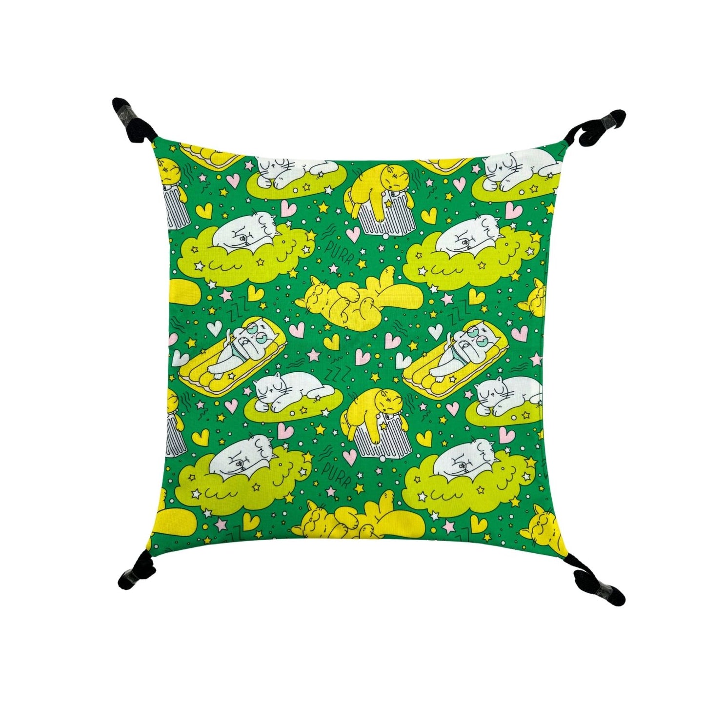 Yeşil Kedi Hamağı Sandalyeye Takılabilen, Konforlu ve Pratik Kedi Yatağı