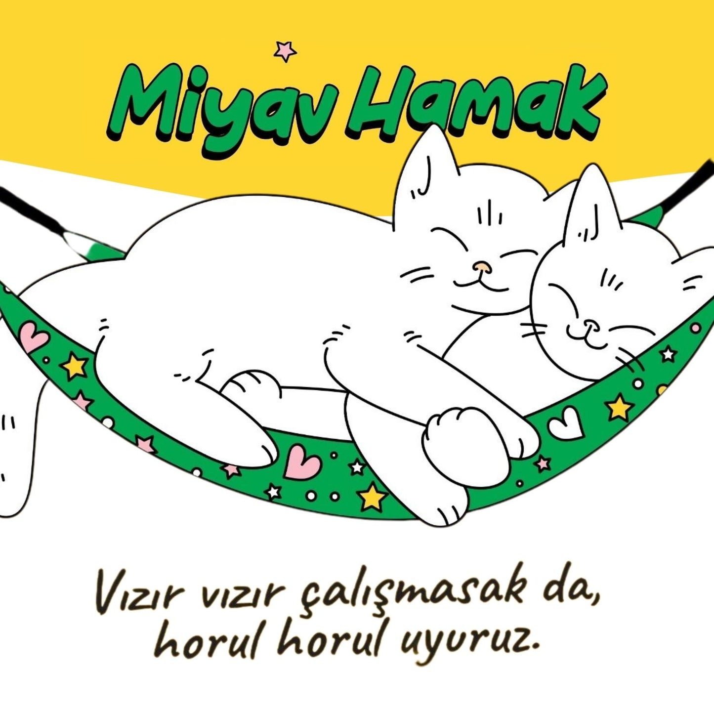 Yeşil Kedi Hamağı Sandalyeye Takılabilen, Konforlu ve Pratik Kedi Yatağı