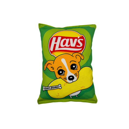 Yeşil Hav's Peluş Cips Hışırtı Sesli Köpek Oyuncağı