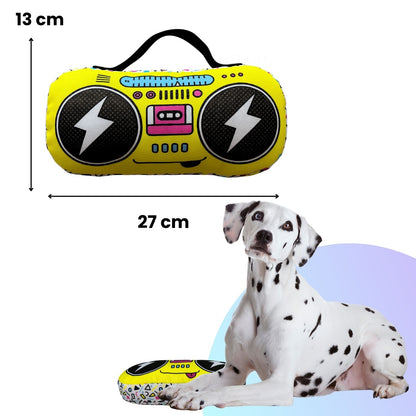 Köpek Peluş Oyuncak Seti VikVikli Gitar ve Peluş Radyo Köpekler için Eğlenceli Aktivite Oyuncakları