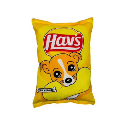 Sarı Hav's Peluş Cips Hışırtı Sesli Köpek Oyuncağı