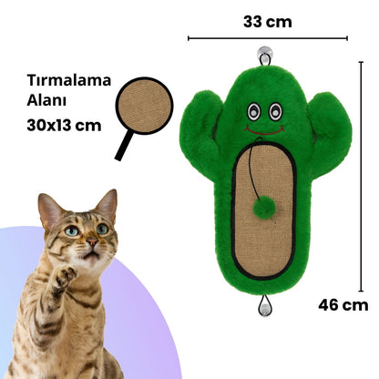 Miyav Meksika Temalı Kedi Oyuncak Seti | Hışırtılı Kaktüs Tırmalama, Çıngıraklı Taco ve Hışırtılı Avokado