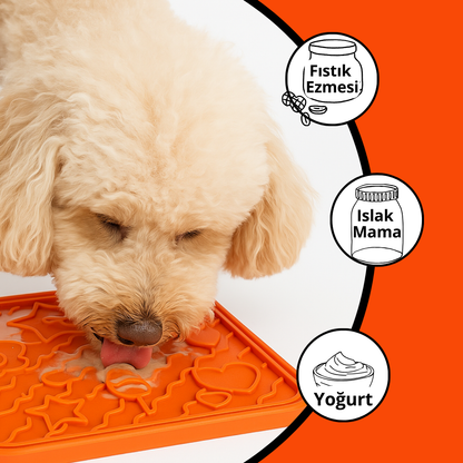 O'yalama Matı Köpek Ve Kedi İçin Yalama Matı Vakumlu Lickmat