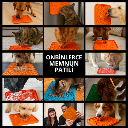 O'yalama Matı Köpek Ve Kedi İçin Yalama Matı Vakumlu Lickmat