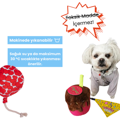 Doğum Günü Parti Kutusu Köpek Oyuncak Seti