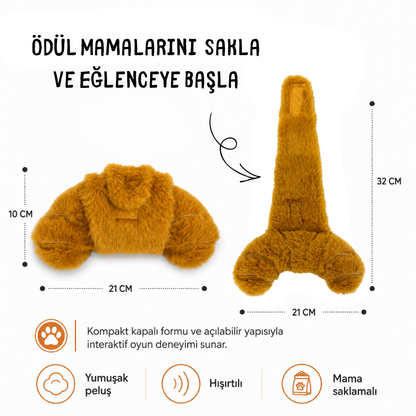 Havhav Kruvasan Mama Saklamalı Hışırtılı Ve Cool Lime İçecek Peluş Köpek Oyuncağı Seti