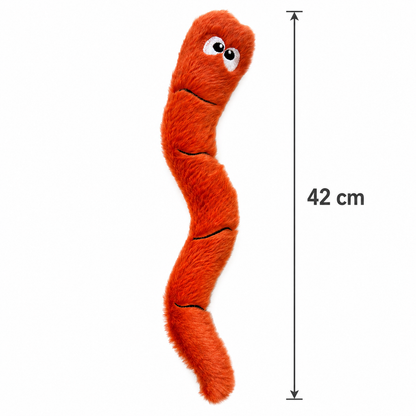 Havhav Vikvikli Peluş Solucan 42 cm At-Getir Ve Çekiştirme Köpek Oyuncağı