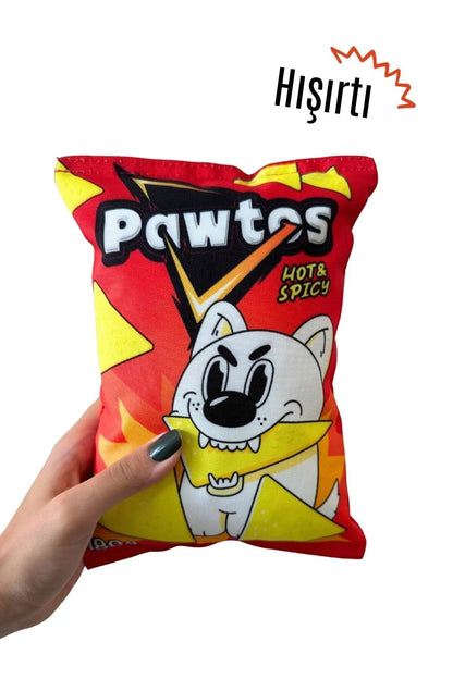 Pawtos Peluş Cips Hışırtı Sesli Köpek Oyuncağı Cips Şeklinde Ses Çıkaran Köpek Oyun Arkadaşı