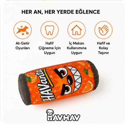 HAVanta Peluş Kutu İçecek Köpek Oyuncağı | Vikvik Sesli, At-Getir ve İnteraktif Oyun
