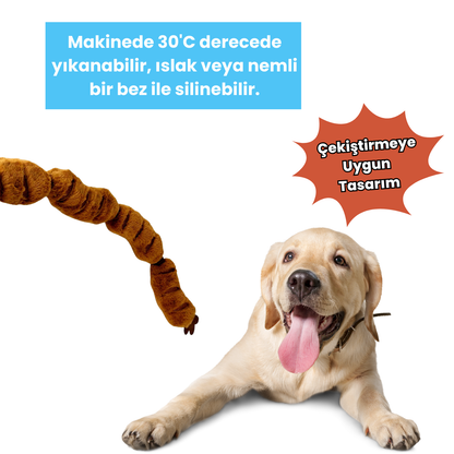 Peluş Sosis Köpek Oyuncağı 65 CM Köpek Çekiştirme Oyuncağı