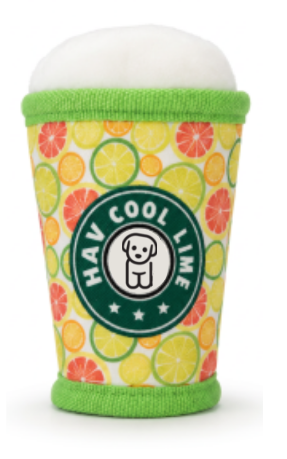 Havhav Cool Lime İçecek Peluş Köpek Oyuncağı | At-Getir Oyunu İçin Köpek Oyuncağı
