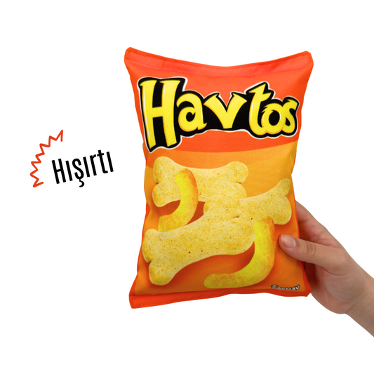 Havtos Peluş Cips Hışırtı Sesli Köpek Oyuncağı