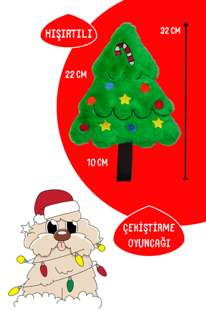 Yılbaşı 3’lü Köpek Oyuncak Seti – Peluş & Çekiştirme Noel Oyuncakları
