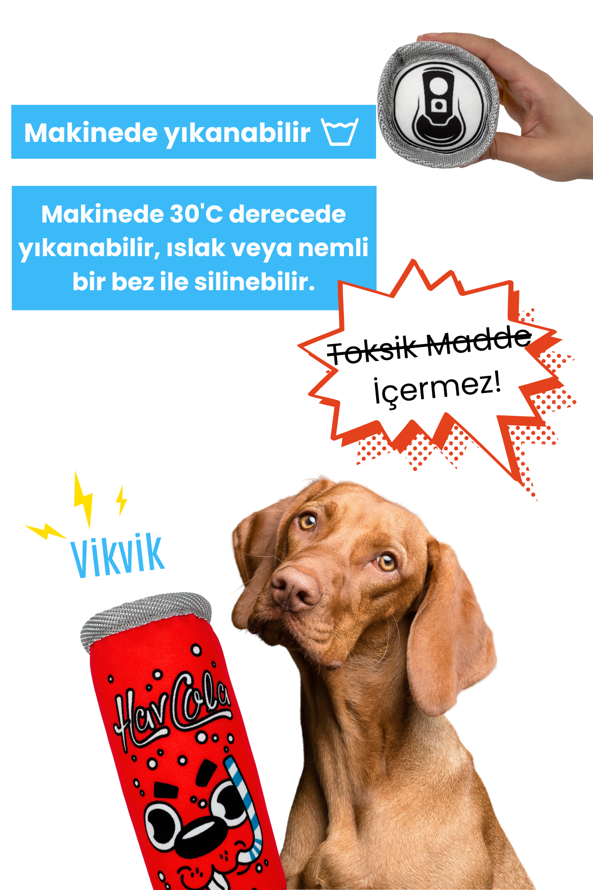 HavHavMarket 5 Adet Sesli Peluş Kutu İçecek Köpek Oyuncakları