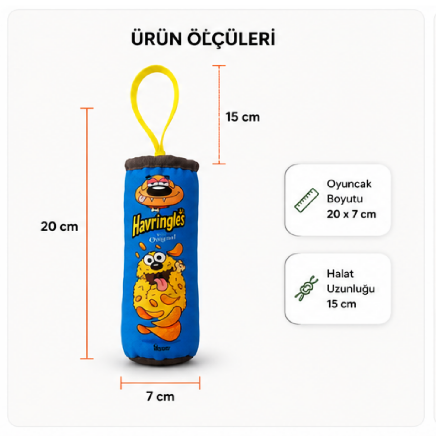 Köpekler Için Çekiştirme HAVringles Çekiştirme Halatlı Peluş Köpek Oyuncağı