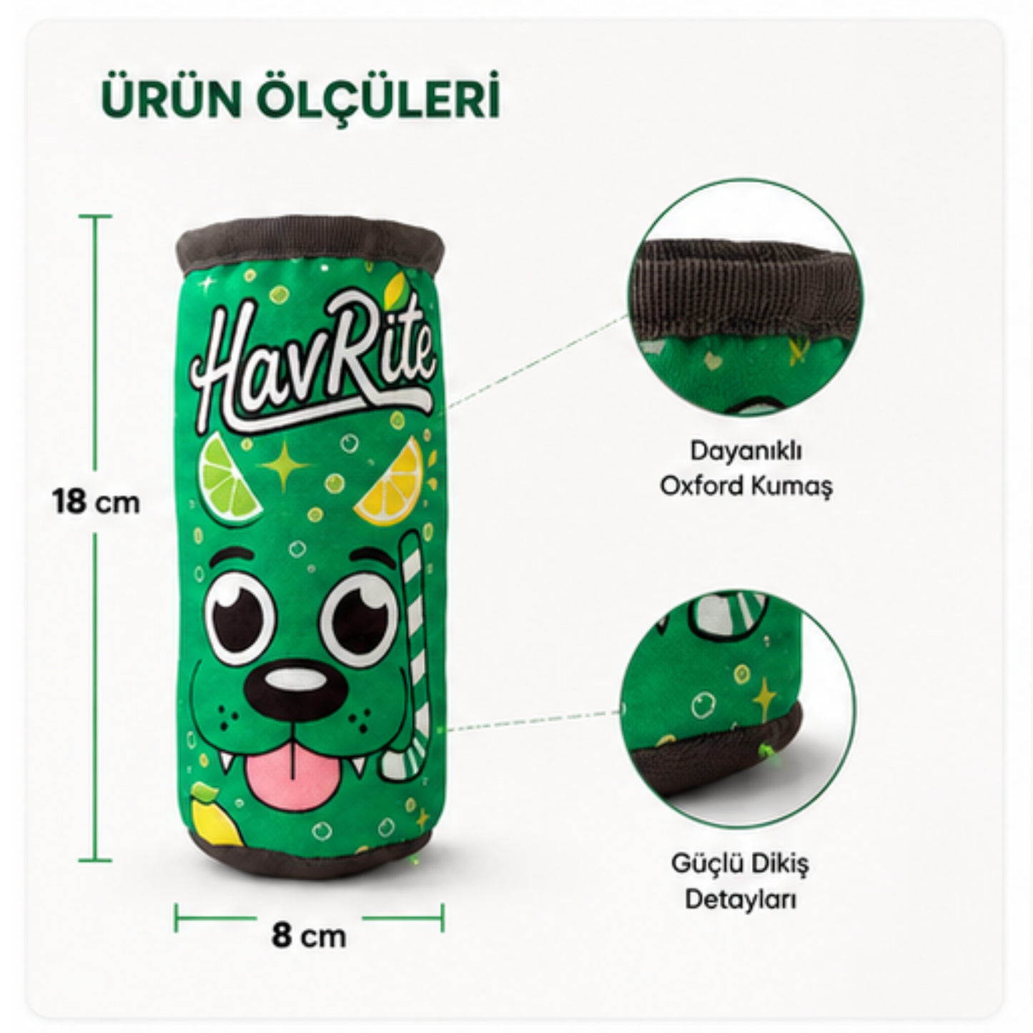 HAVrite Peluş Kutu İçecek Köpek Oyuncağı | Vikvik Sesli, At-Getir Köpek Oyuncağı