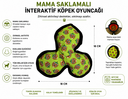 Sincap & Lotus Fındık Köpek Oyuncağı Seti – 40 cm Peluş Sincap ve Mama Saklamalı İnteraktif Kokla Bul Oyuncağı