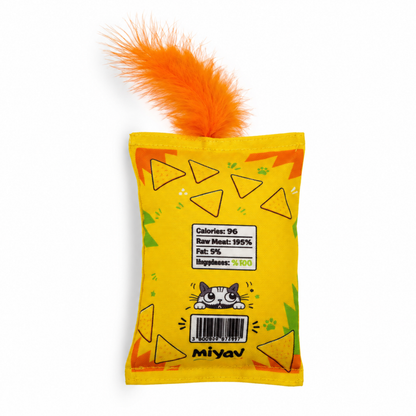 Mirritos Tüylü Kedi Oyuncağı Cips Sarı