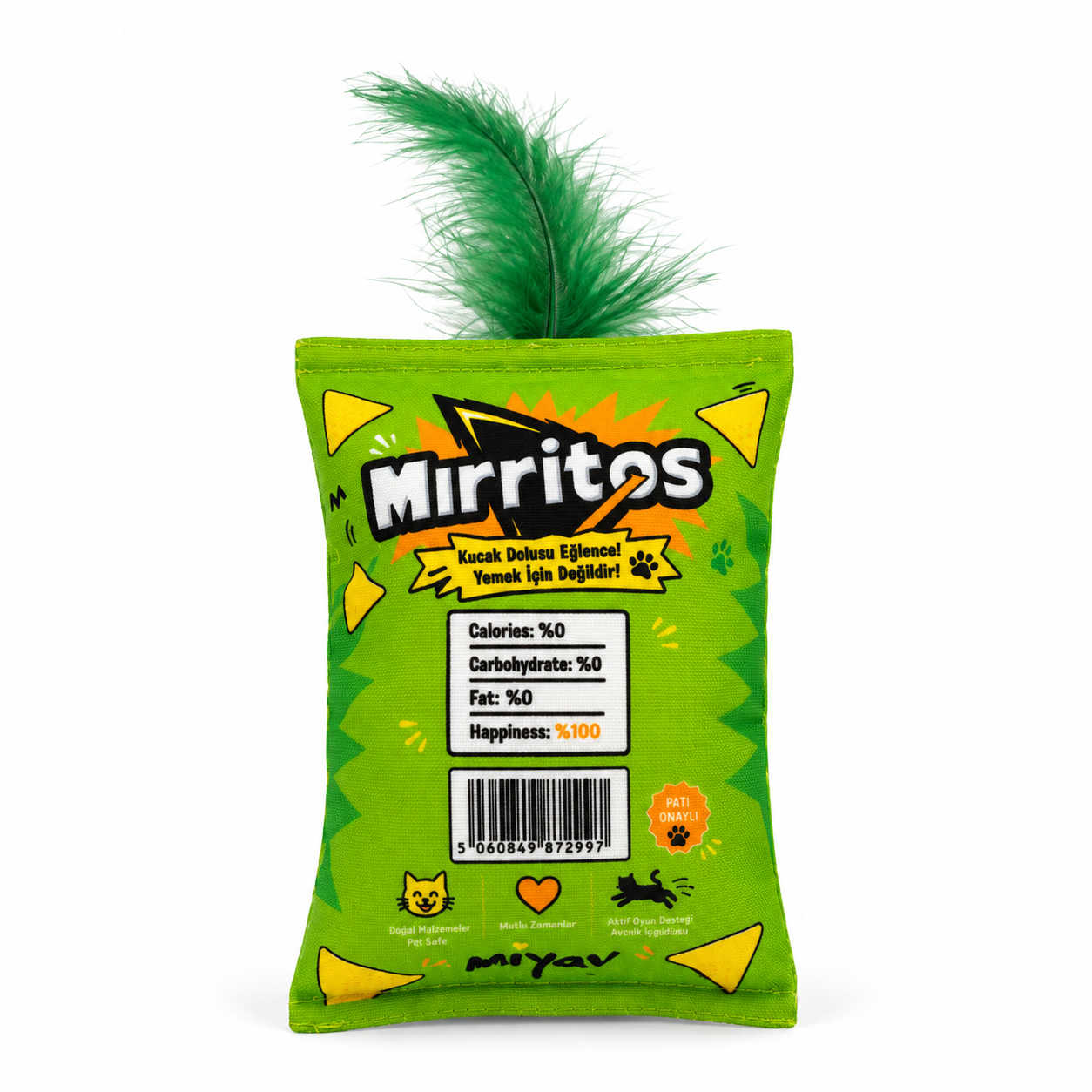 Mirritos Tüylü Kedi Oyuncağı Cips