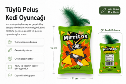 Mirritos Tüylü Kedi Oyuncağı Cips