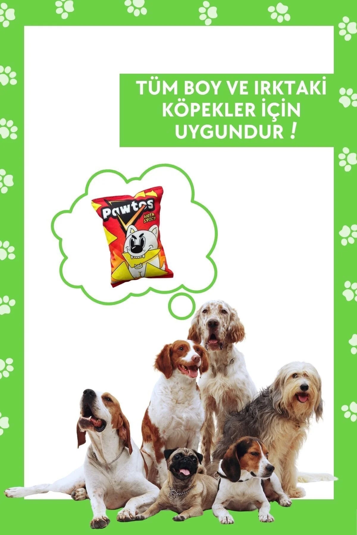 Pawtos Peluş Cips Hışırtı Sesli Köpek Oyuncağı Cips Şeklinde Ses Çıkaran Köpek Oyun Arkadaşı