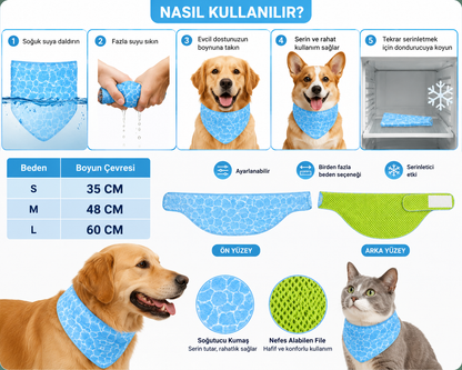 Havhav Serinletici Köpek Oyuncak Seti 3’lü - Serinletici Fular, Köpekbalığı ve Çapa Köpek Oyuncakları